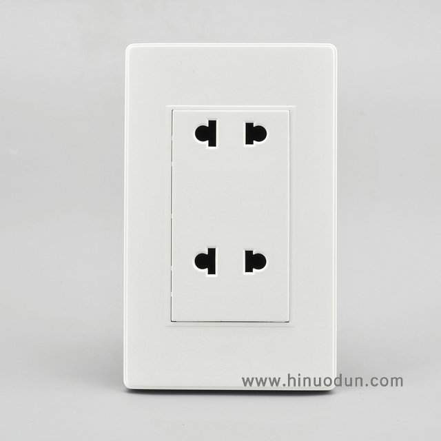 118B-06 15A duplex 2pin universal outlet